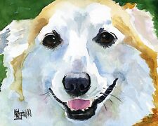Corgi Dog 11x14 signed art PRINT from painting RJK   picture