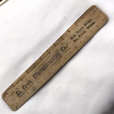 St Croix Manufacturing Company Advertising Ruler Vintage St Paul Minnesota picture