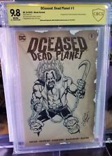 DCeased Dead Planet #1 - CBCS 9.8 - SS & FULL Lobo Sketch - Mike Decarlo - Blank picture
