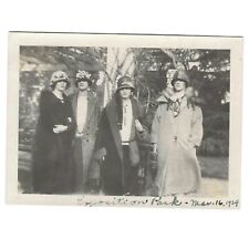 Vintage Snapshot Photo Four Flapper Women Exposition Park Los Angeles California picture