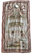 Vintage Jamestown Festival 1607-1957 Linen Tea Towel picture
