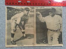 Vintage Newspaper Clipping Charlie Grimm/Joe McCarthy picture