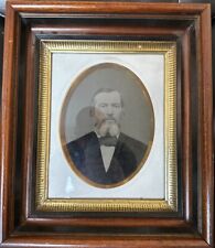Antique Framed Tintype Signed From: John Brophy To Mary Rebecca Rawlings picture