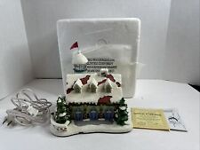 Vintage 1964 Hawthorne Village, Lighted Watch Tower and Reindeer Barn. picture