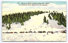 Postcard Berthoud Pass Skiing At Summit Continental Divide Hwy US 40 Colorado picture