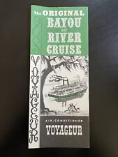 1970s Bayou River Cruise Voyageur New Orleans Louisiana Vintage Travel Brochure picture