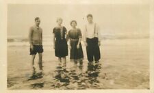 Rockaway Oregon Bathers C-1910 Wood RPPC Photo Postcard 21-11690 picture