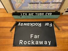 1969 NY NYC SUBWAY ROLL SIGN FAR ROCKAWAY BEACH MOTT AVENUE NYCTA TRANSIT QUEENS picture