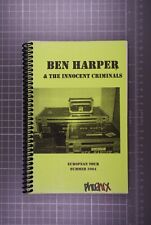 Ben Harper Itinerary Original Vintage European Tour Summer 2004 picture