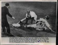 1964 Press Photo Ed Mathews of Braves Slides as Phillies John Callison Makes Tag picture