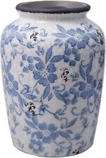Vintage Blue and White Vase Porcelain Flower Vase Ceramic for Home Decor Rustic picture