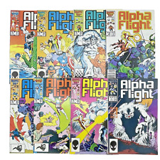 ALPHA FLIGHT #34 38-39 41-45 Keys Marriage of Namor & Marrina Marvel Comics picture