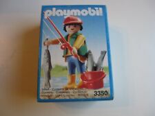 1992 Geobra Brandstatter PLAYMOBIL 3350 Fisherman With Magnetic Fish MISB BIS picture