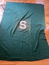 Vintage Horner Woolen Mill Company Michigan State University Blanket 79L x 56W picture