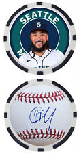 J.P. CRAWFORD - SEATTLE MARINERS - POKER CHIP ***SIGNED*** picture