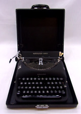 Remington Rand De Luxe Model 5 Manual Typewriter w/ Carrying Case Vintage picture
