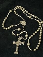 Antique/Vintage WW2 Military Rosary Ball Chain Religious Crucifix Catholic picture