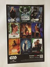 Topps Card Trader Star Wars 11'' x 17'' 9 Card Black Poster picture