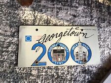 Georgetown Delaware Bicentennial Vintage Front Metal License Plate 1791 - 1991 picture