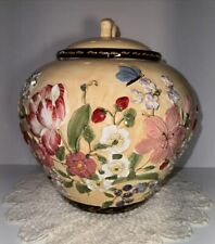 Certified International Floral Tapestry Pamela Gladding Canister With Lid 10