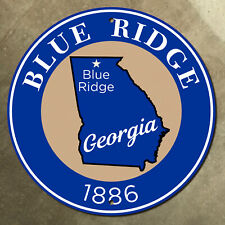 Georgia Blue Ridge city limits Fannin County route marker highway road sign 12