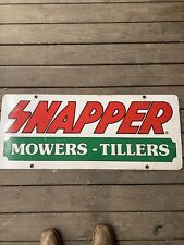 Rare Vintage Double Sided Snapper Mowers Tillers Metal  Dealer  Advertising picture