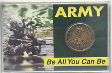 US ARMY United States Be All You Can Be Challenge Coin New Cased Stars & Stripes picture