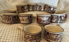 Vintage Watkins Almanac Soup Mugs.  12 Mugs. Rare Find picture