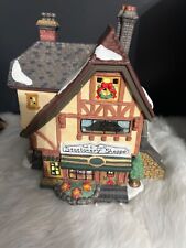 Santa’s Workbench Ink &Twill Stationery Shoppe Christmas House Lighted VTG 2000 picture