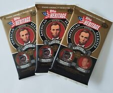 2009 TOPPS HERITAGE AMERICAN HEROES SEALED (3) UNOPENED PACKS - EXQUISITE CARDS picture
