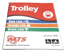 JANUARY 2008 SAN DIEGO TROLLEY POCKET GUIDE PUBLIC TIMETABLE picture