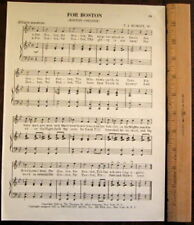 BOSTON COLLEGE Vintage Song Sheet c 1953 