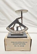 Vintage  Hamilton Specialties Scale 50 Gram /1.75 Ounce W/weights Orginal Box... picture