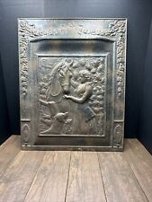 Antique Summer Cover FireplaceWith Frame Lady And Horse 24.5 X 30.5 picture