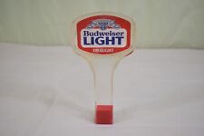 Vintage Budweiser Light Draught Beer Tap Handle Original 1982-84 Rare Lucite picture