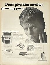 Vintage Print Ad 1964 Remington Lektronic II Cordless Razor Retro Home Fashion picture
