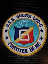 1950s 60s US Army Japanese Made USS Duluth LPD 6 Detachment Patch picture