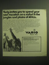 1974 Varig Airline Ad - Safari in the Jungles and Plains of Africa picture