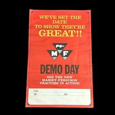 Vintage Massey Ferguson Demo Day Dealer Poster 22