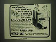 1984 Emco Emcostar-2000 Power Tool Ad - Bandsawing - Table Sawing picture