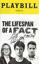 THE LIFESPAN OF A FACT DANIEL RADCLIFFE SIGNED PLAYBILL AUTHENTIC AUTO PSA DNA 2 picture
