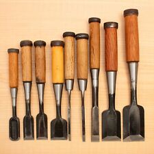 Japanese Chisel Set of 9 Hand Tool wood working #490 picture