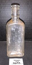 ANTIQUE DRUGGIST PHARMACY Medicine Bottle RAWLEIGH'S GLASS picture