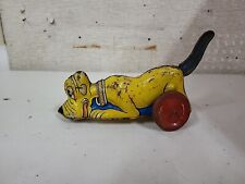 DISNEY'S 1939 PLUTO TIN LITHO LEVER ACTION TOY picture