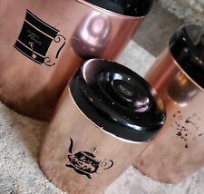 Vintage | West Bend | Rose Copper Aluminum | Canisters | USA | Set of 3 w/ Lids picture
