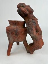 Vintage 1980s Mexican Aztec Terracotta Pottery Primitive Mayan Figure 11