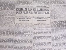 1939 DECEMBER 26 NEW YORK TIMES - SCHULTZ AIDE SLAIN IN NEW POLICY WAR - NT 6830 picture