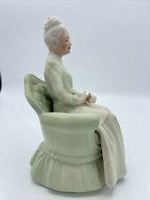 Rare Vtg Elegant Woman Grandmother Sitting Victorian Figurine picture