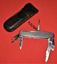 Vintage Germany Solingen Rich. A. Herder Pocket Knife w Org Leather Case picture