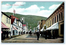 c1910 Coat Wearing Men in Third Street Dawson Yukon Canada Antique Postcard picture
